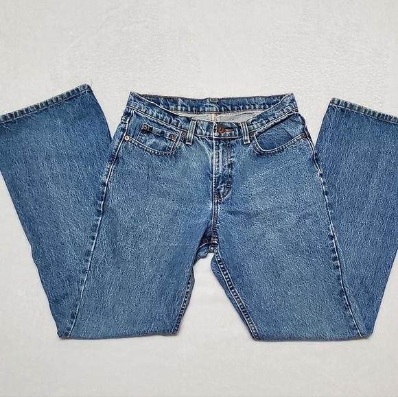 VINTAGE 1990s Jordache Stone Wash Mid Rise Distressed Flared Jeans 4 - Picture 4 of 10